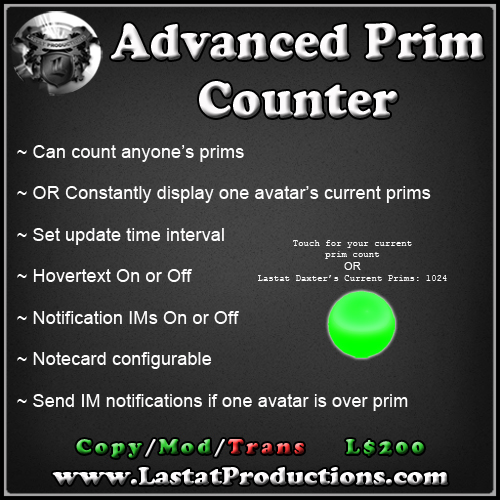 Advanced Prim Counter