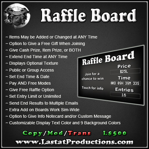 Raffle Board
