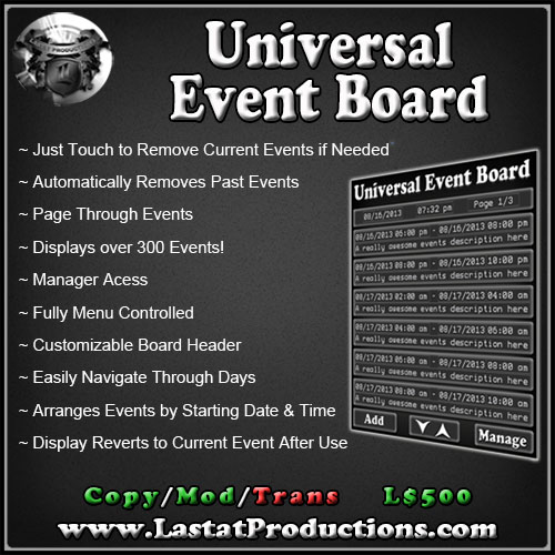 Universal Event Board